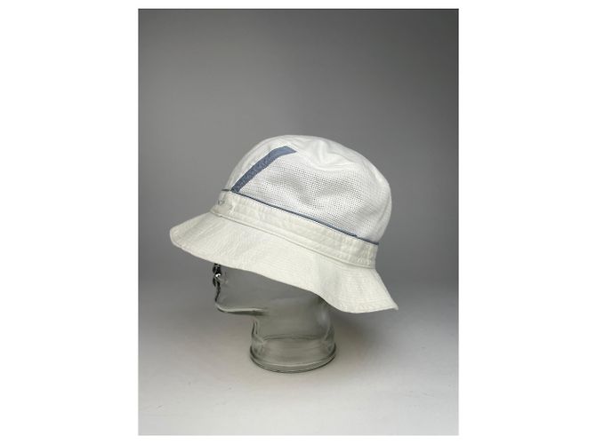 Vintage Givenchy Canvas Bucket Hat Unisex Weiß - Ansicht 2