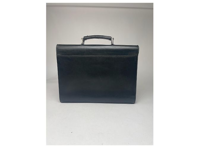 Valigetta in pelle vintage Prada nera Nero - vista 11