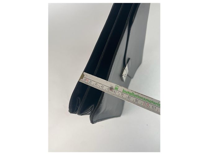 Valigetta in pelle vintage Prada nera Nero - vista 13