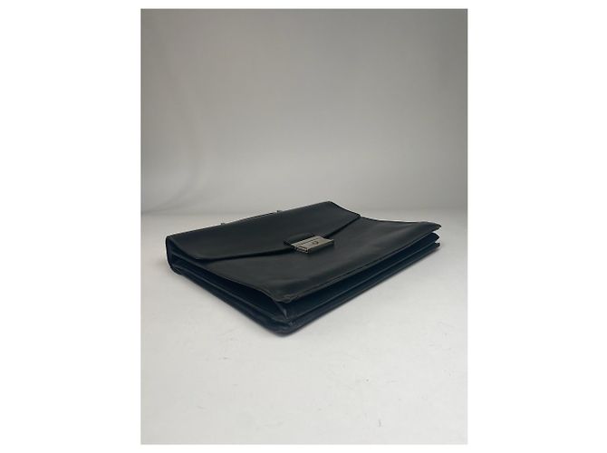 Valigetta in pelle vintage Prada nera Nero - vista 4