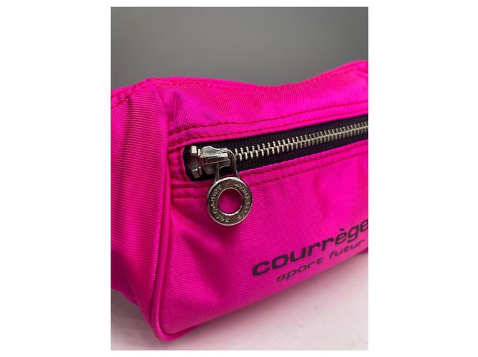 Vintage Courreges Paris Umhängetasche / Bauchtasche rosa - Ansicht 3