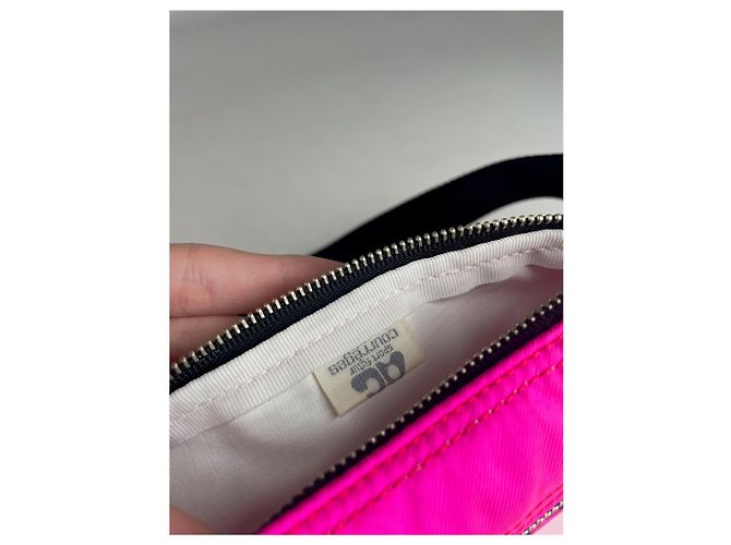 Vintage Courreges Paris Umhängetasche / Bauchtasche rosa - Ansicht 6