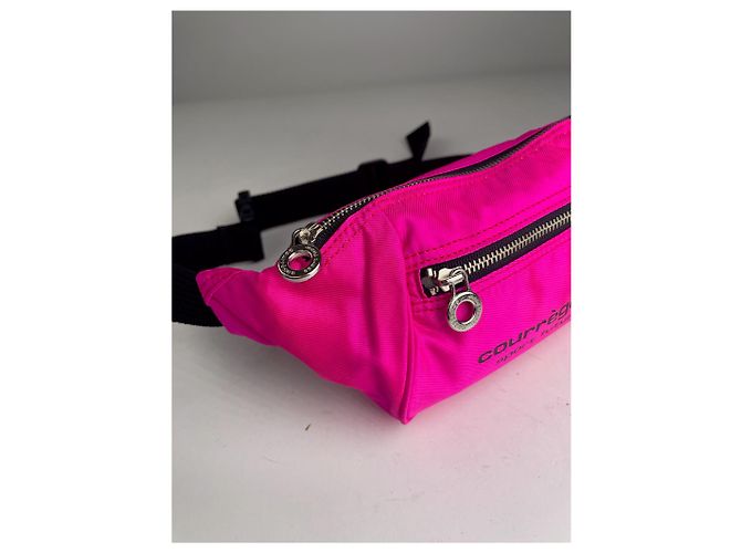 Vintage Courreges Paris Umhängetasche / Bauchtasche rosa - Ansicht 8
