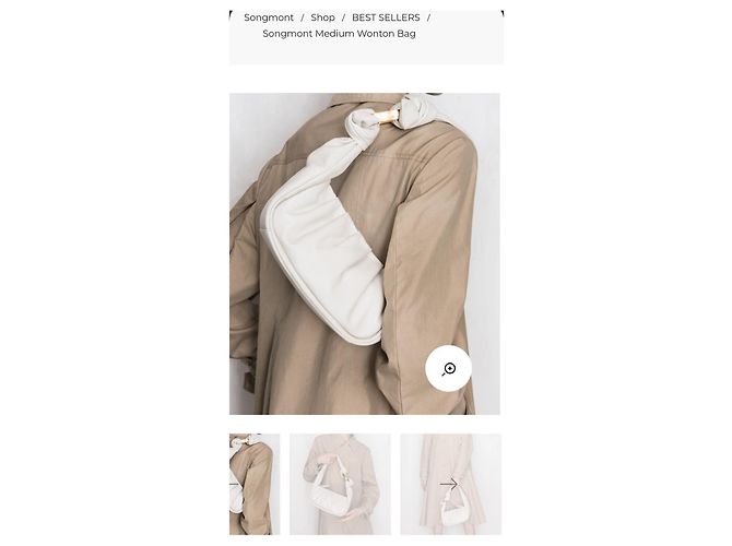 Autre Marque Borsa a mano Songmont Wonton in pelle crema - vista 15