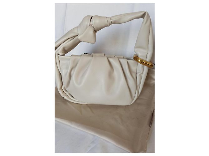Autre Marque Borsa a mano Songmont Wonton in pelle crema - vista 2