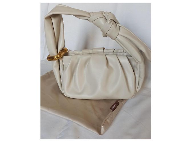 Autre Marque Borsa a mano Songmont Wonton in pelle crema - vista 3