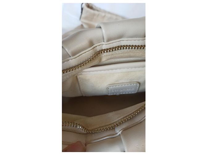 Autre Marque Borsa a mano Songmont Wonton in pelle crema - vista 4