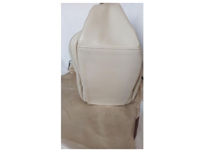 Autre Marque Borsa a mano Songmont Wonton in pelle crema - vista 7