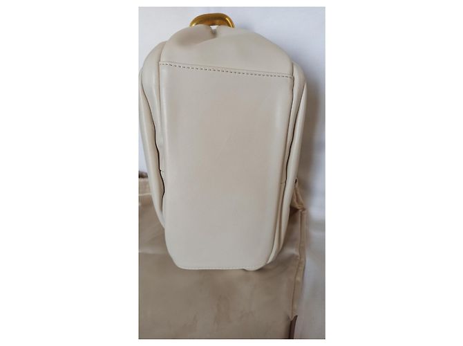 Autre Marque Borsa a mano Songmont Wonton in pelle crema - vista 8