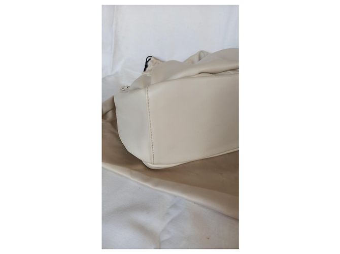 Autre Marque Borsa a mano Songmont Wonton in pelle crema - vista 9