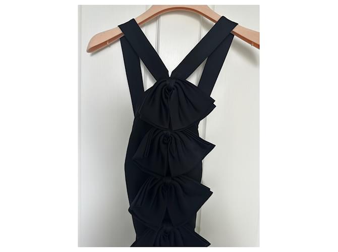 Givenchy Mono de lana con cuello halter Negro - vista 7
