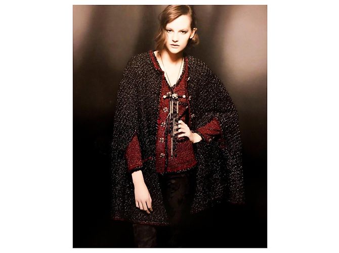 Chanel Nueva Chaqueta de Tweed Gripoix Icónica Burdeos 40 FR - vista 6