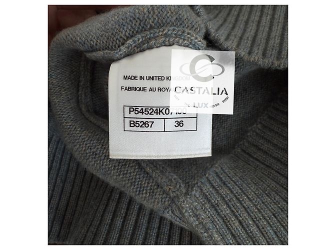 Chanel Jersey de cachemira gris París / Roma 36 FR - vista 10
