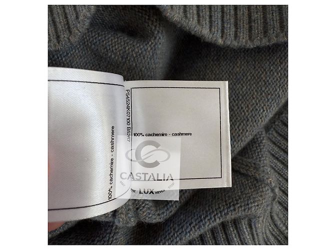 Chanel Jersey de cachemira gris París / Roma 36 FR - vista 11