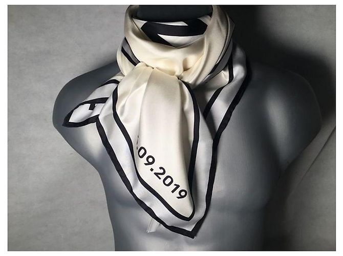 Foulard in seta Burberry 90cm Multicolore - vista 11