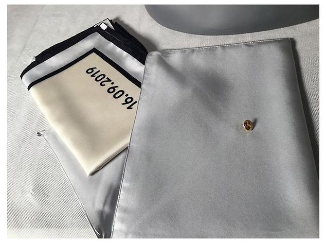 Foulard in seta Burberry 90cm Multicolore - vista 13