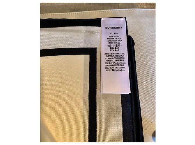 Foulard in seta Burberry 90cm Multicolore - vista 3