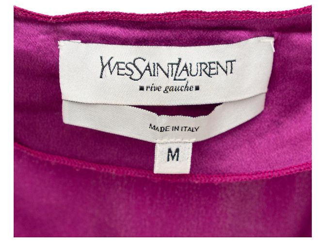 Besticktes langes Kleid von Yves Saint Laurent Lila - Ansicht 12