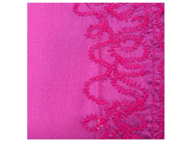 Besticktes langes Kleid von Yves Saint Laurent Lila - Ansicht 8