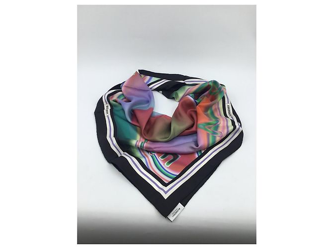 Sciarpa Burberry Love Is Eternal in seta 90x90cm Multicolore - vista 13