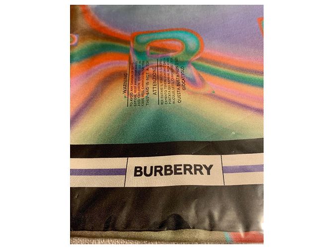 Sciarpa Burberry Love Is Eternal in seta 90x90cm Multicolore - vista 3