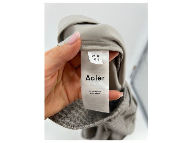 Autre Marque Pantalones ACLER T.US 4 Algodón Gris - vista 4