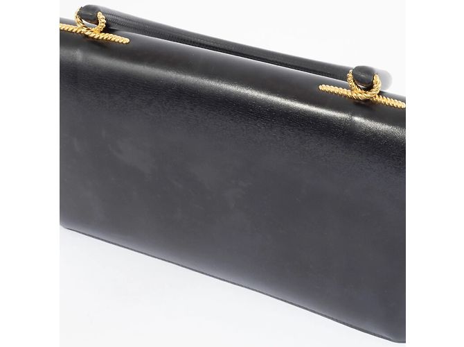 Hermès Borsa Hermes Cordrière in pelle di vitello nera Nero - vista 12
