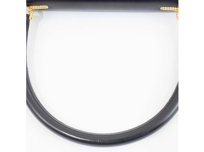 Hermès Borsa Hermes Cordrière in pelle di vitello nera Nero - vista 5