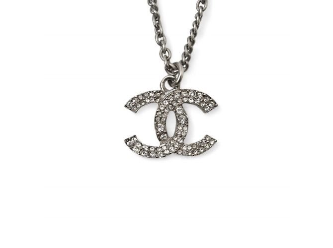 Collana in argento Chanel con pendente - vista 2