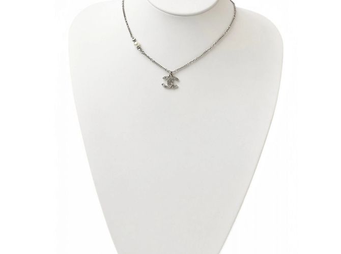 Collana in argento Chanel con pendente - vista 9