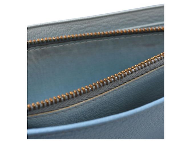 Cartera larga de cuero azul Miu Miu - vista 10