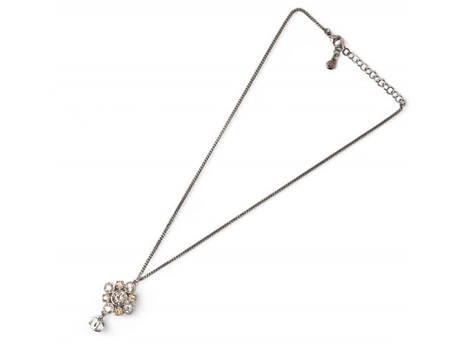 Pendente di collana argento Chanel con il marchio Coco CC - vista 3