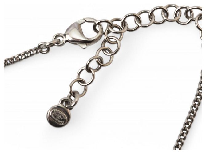 Pendente di collana argento Chanel con il marchio Coco CC - vista 4