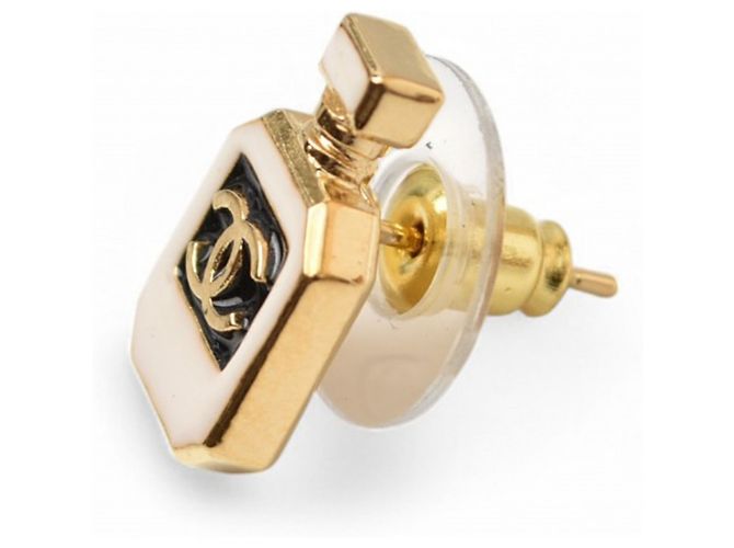 Orecchini a perno placcati in oro Chanel D'oro - vista 3