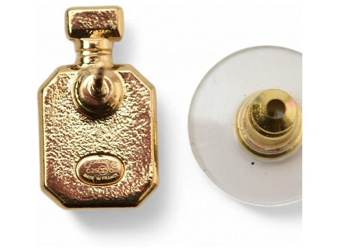 Orecchini a perno placcati in oro Chanel D'oro - vista 4
