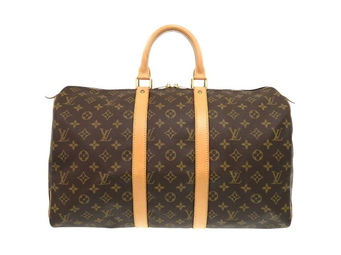 Borsa Boston Keepall 45 Monogram Louis Vuitton Marrone - vista 2