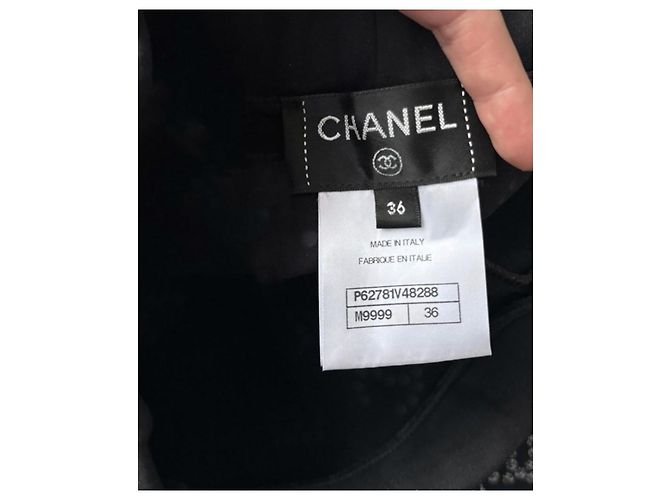 Chanel Nuevas leggings Iconic CC Logo 2020 36 FR Negro - vista 14