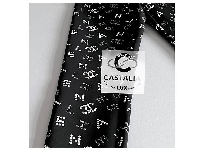 Chanel Nuevas leggings Iconic CC Logo 2020 36 FR Negro - vista 7