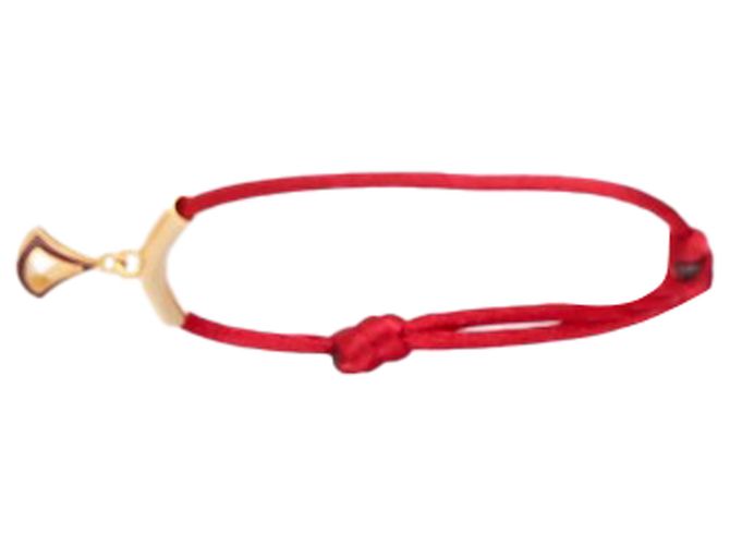 Bulgari Pulseira Divas' Dream Bvlgari em algodão vermelho Bordeaux - vista 3