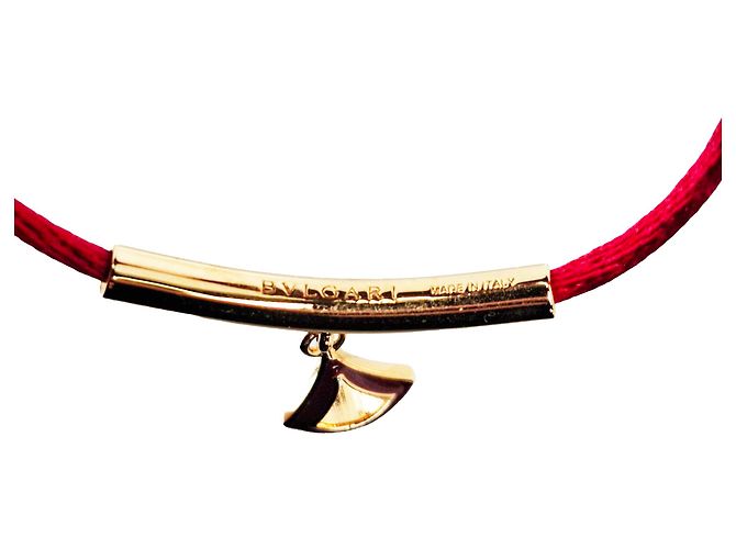 Bulgari Pulseira Divas' Dream Bvlgari em algodão vermelho Bordeaux - vista 4