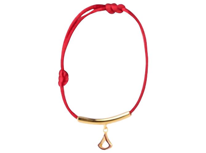 Bulgari Pulseira Divas' Dream Bvlgari em algodão vermelho Bordeaux - vista 5