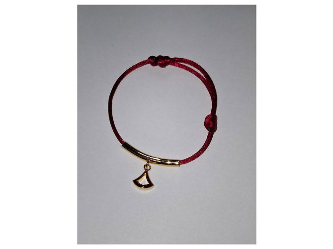 Bulgari Pulseira Divas' Dream Bvlgari em algodão vermelho Bordeaux - vista 6