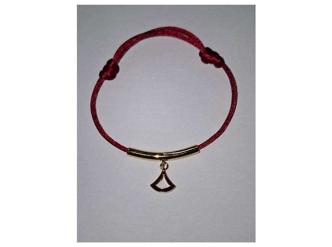 Bulgari Pulseira Divas' Dream Bvlgari em algodão vermelho Bordeaux - vista 7