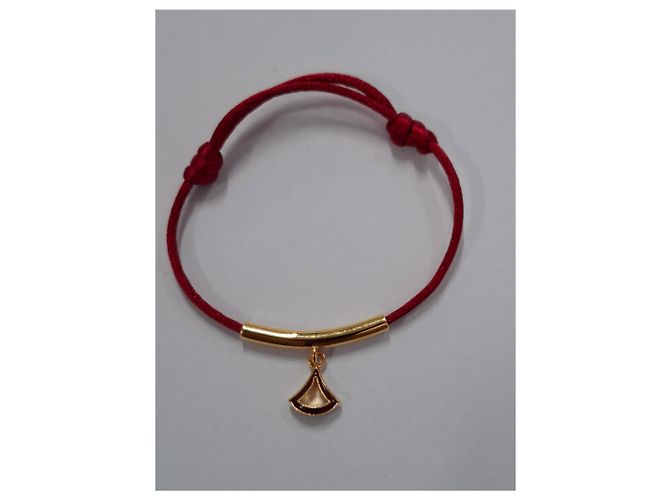 Bulgari Pulseira Divas' Dream Bvlgari em algodão vermelho Bordeaux - vista 8