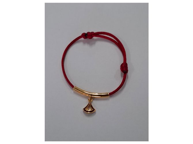 Bulgari Pulseira Divas' Dream Bvlgari em algodão vermelho Bordeaux - vista 9