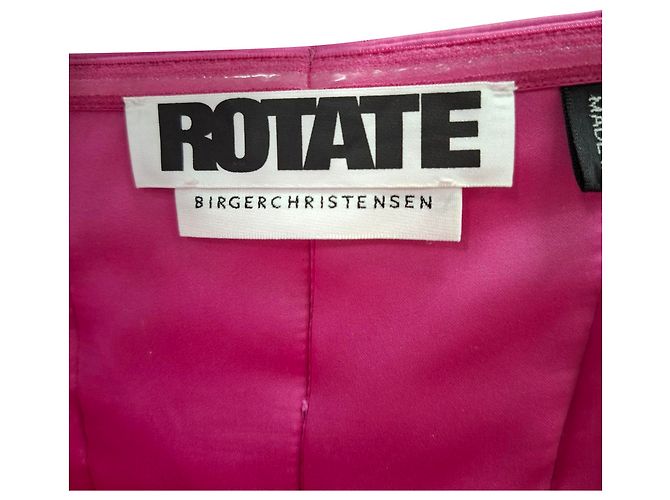 Autre Marque Rosa Polyester Strapless Mini-Kleid mit Schleifendetail von Birger Christensen Natalie Pink - Ansicht 3