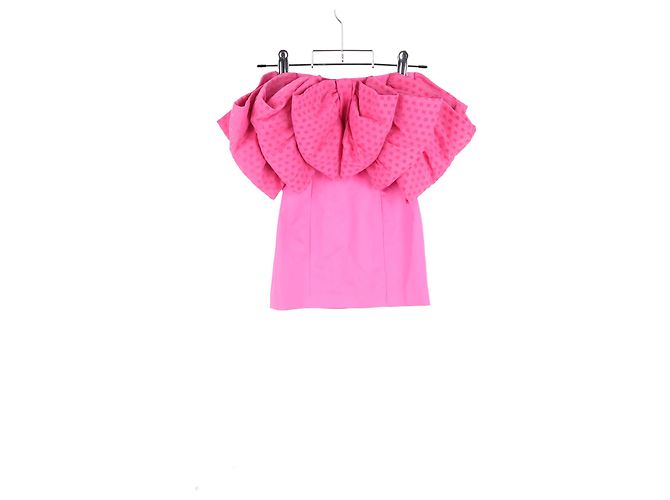 Autre Marque Rosa Polyester Strapless Mini-Kleid mit Schleifendetail von Birger Christensen Natalie Pink - Ansicht 5