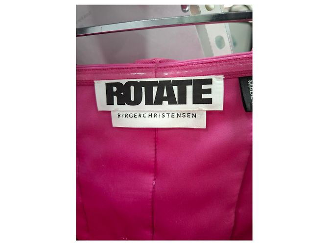 Autre Marque Rosa Polyester Strapless Mini-Kleid mit Schleifendetail von Birger Christensen Natalie Pink - Ansicht 6