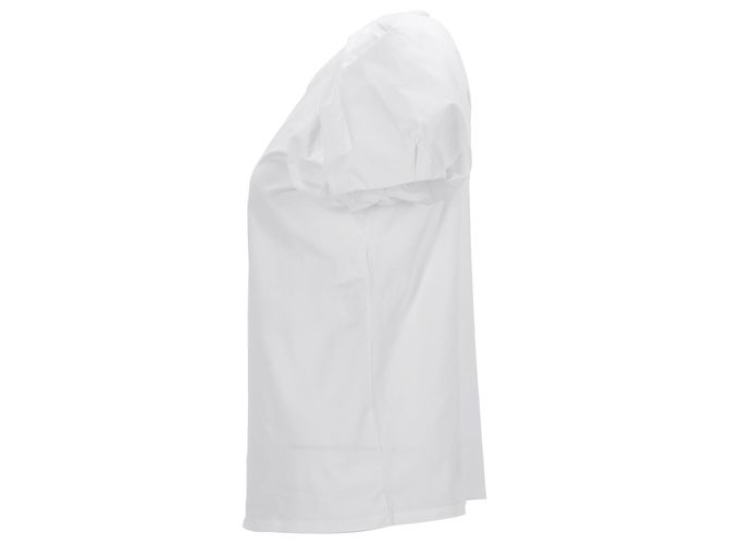 Camiseta de manga bufante Alexander McQueen em algodão branco - vista 2