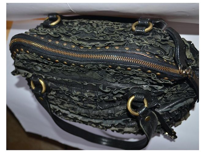 Moschino Cheap And Chic Handtasche aus schwarzem Leder - Ansicht 5